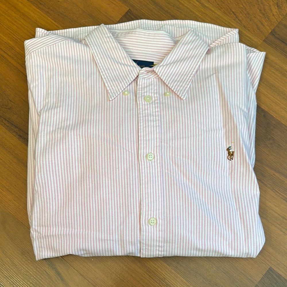 Polo by Ralph Lauren Women’s Pink Striped Shirt
